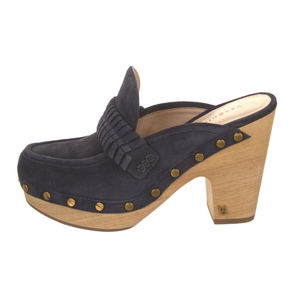 Veronica Beard Delia Clogs in Navy 9.5